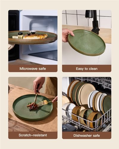 Stoneware Dinnerware Sets (Moss Green)
