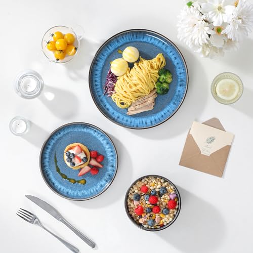 PLAYA Plates and Bowls Sets (Sky Blue / 12 Pcs (Service for 4))