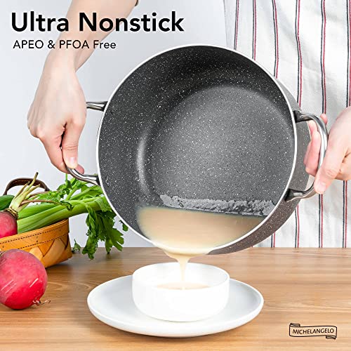 5 Quart Stock Pot with Lid (Stainless-Gray / 5 Quarts)