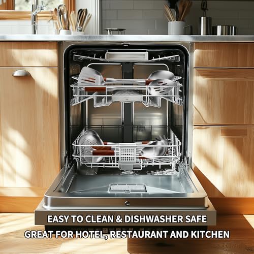 18 10 Stainless Steel Kitchen Utensils Set (Large / SILVER-10 Pieces)