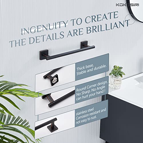 Bathroom Towel Bar Bath Towel Holders for Toilet Kitchen Cabinet Wall Mount 24 Inch Oil Rubbed Bronze Stainless Steel B4005ORB (Oil Rubbed Bronze / 24-Inch)