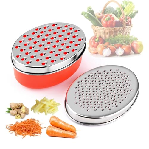 Cheese Grater With Airtight Storage Container (1-Red)