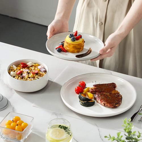 Plates and Bowls Sets (12 Pcs (Service for 4) / White)