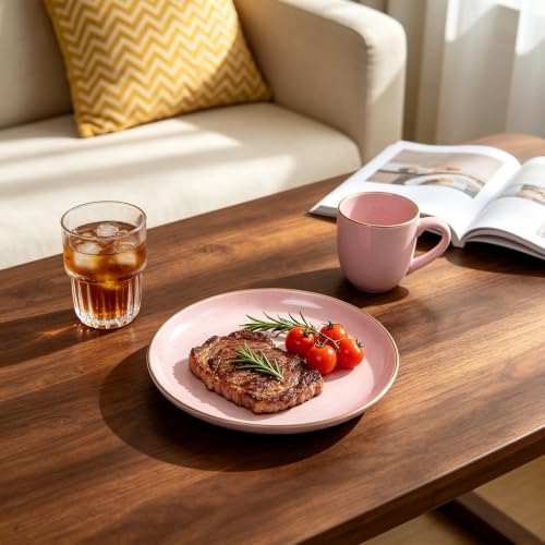 HomeVss 20 Piece Dinnerware Set (Service for 4 - 20pc Set / Pink)