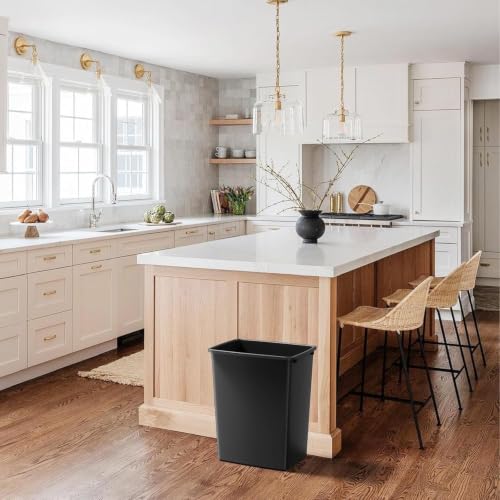 35QT Kitchen Trash Can (Black / 2PCS)
