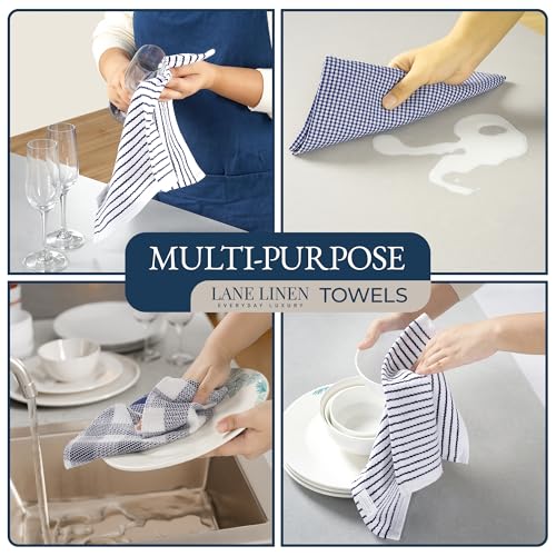 Flour Sack Towels & Kitchen Towel Set 20 Pc (Kitchen Linen Set of 20 / 05: Indigo)