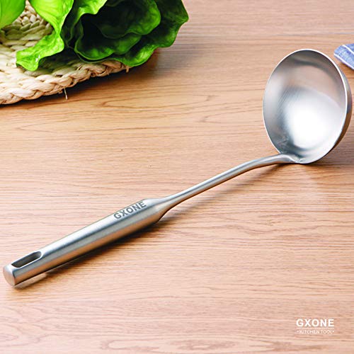 Soup Ladle 304 Stainless Steel Cooking Ladle with Long Handle (Soup Ladle)