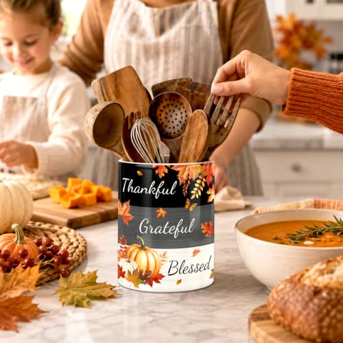 Fall Maple leaves Kitchen Utensil Holder