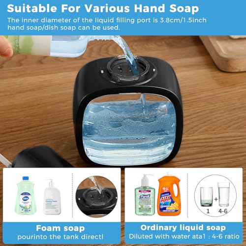Automatic Foaming Soap Dispenser (Black / Foam)