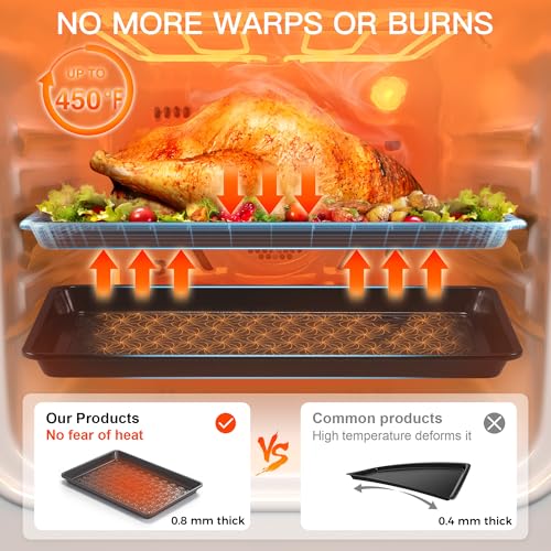 Nonstick Baking Sheet Pan Set of 3 (Graphite Gray)