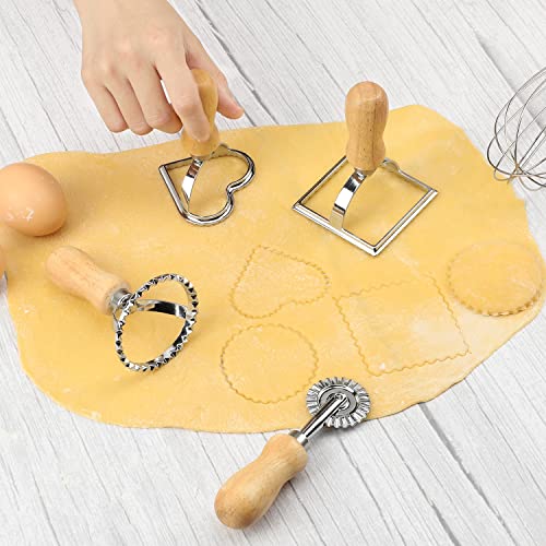 Ravioli Stamp Maker Cutter with Pasta Cutter Wheel