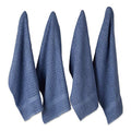 Basic Terry Collection Waffle Dishtowel Set (Solid Stonewash Blue / 15x26")