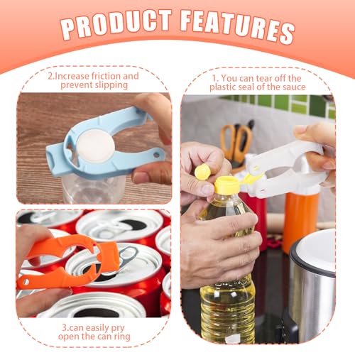 6 Pack Plastic Bottle Cap Opener