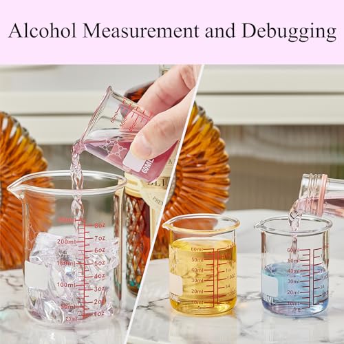 High Borosilicate Glass Measuring Cup (60ml (2oz) - Pack of 2)