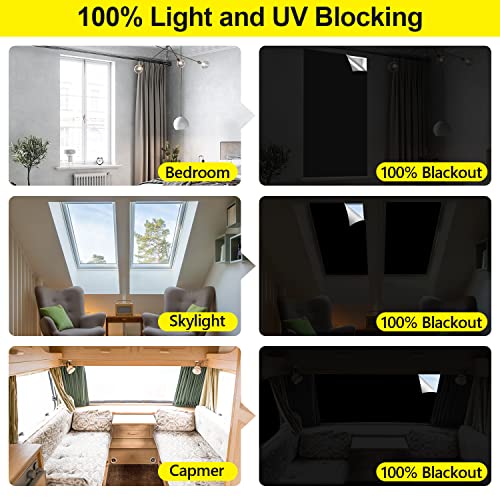 100% Blackout Curtains (Black / 57"W x 79"H)
