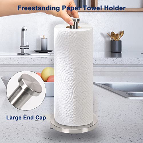 Standing Paper Towel Holder (Brushed Nickel)