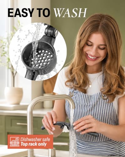 Premium Garlic Press Set (Large | Dark Gray)