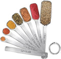 Stainless Steel Measuring Spoons Set of 8 (Silver / Set of 8)
