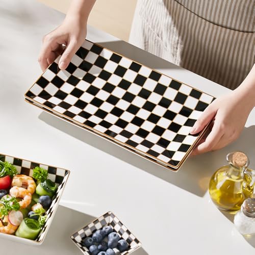 Checker Black and White 12 (12 inches)