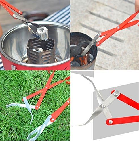 16.5" Aluminum Scissor Tongs for Camping