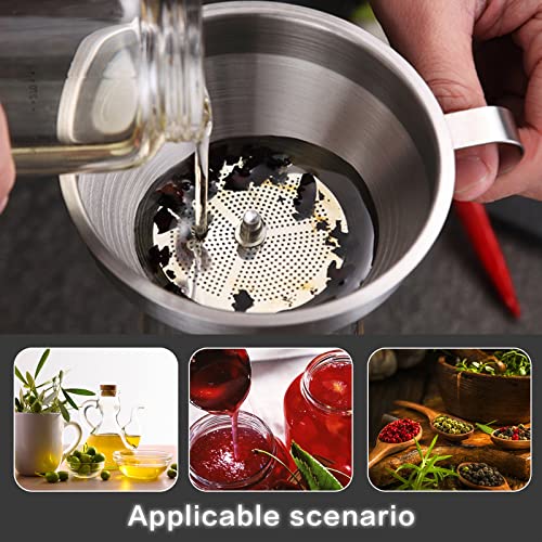 Stainless Steel Funnels for Kitchen Use (3PCS-5.9in&5.1in&4.3in)