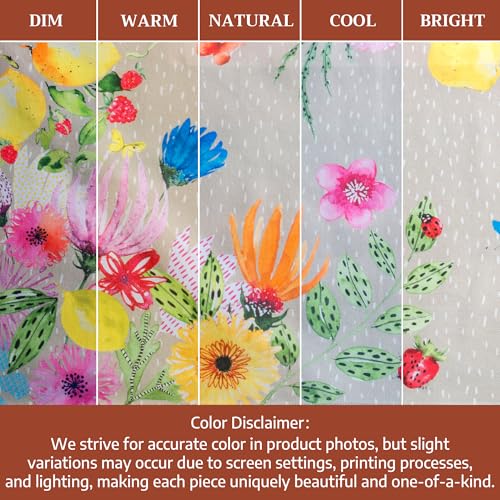Aprons for women with Pocket 100% Cotton Pack of 1 (144 - Jardin D'ete - Fog)