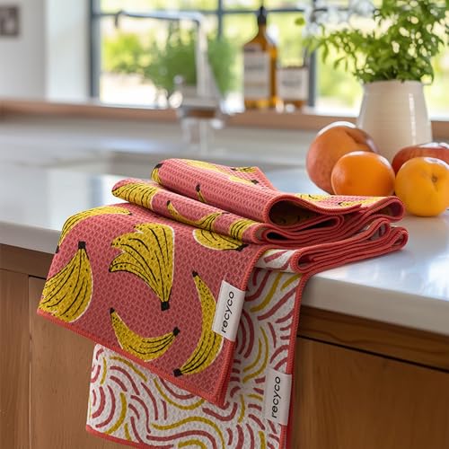 Waffle Kitchen Towel Set of 2 (Banana Joy)