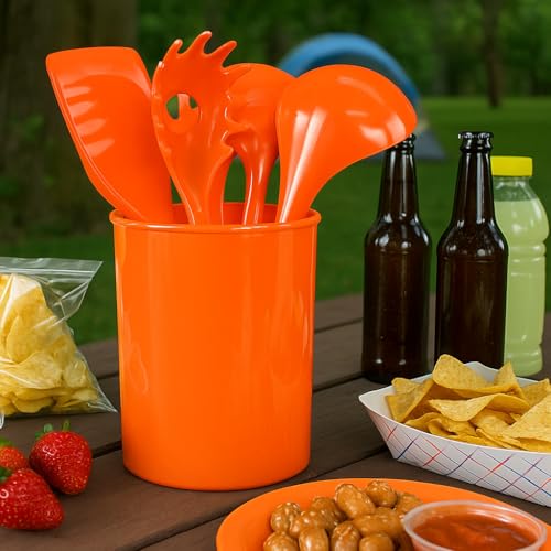 Calypso Basics by Reston Lloyd Plastic Utensil Holder (Utensil Holder / Orange)