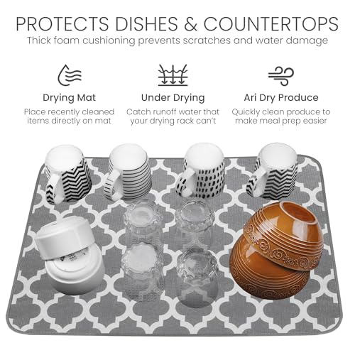 Dish Drying Mat (Trellis / 17" x 24")
