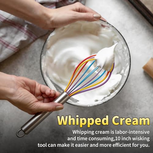 Silicone Whisk Set (8" 10" 12" / Rainbow)