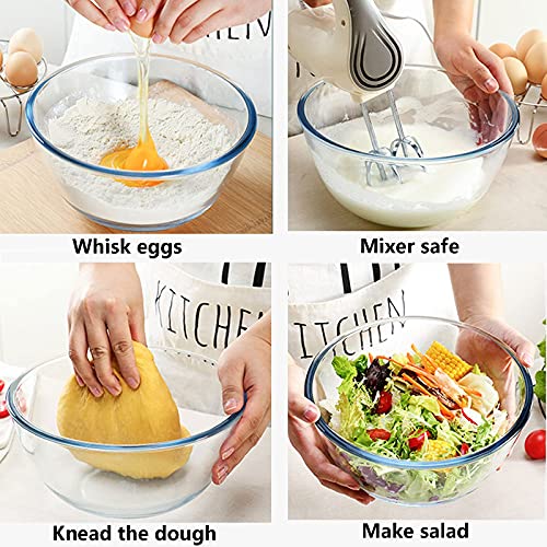 Glass Mixing Bowl Set for Baking 3 (Set of 3)