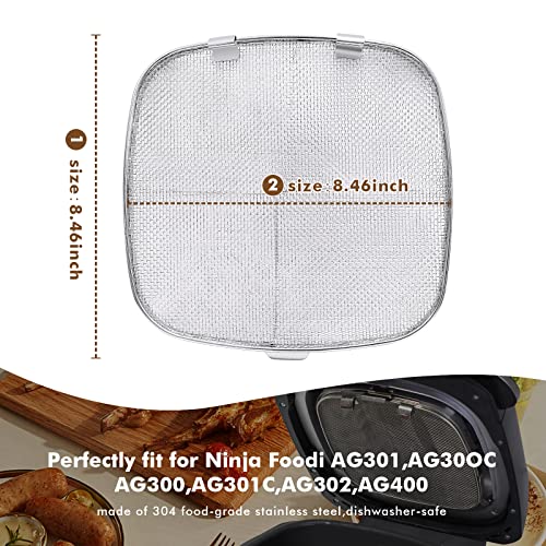 Stainless Steel Splatter Shield for Ninja Foodi AG301