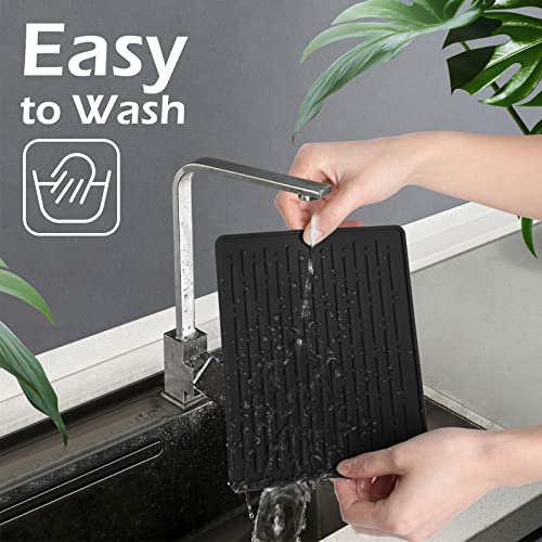 Dish Drying Mats (Black / 6" x 8")