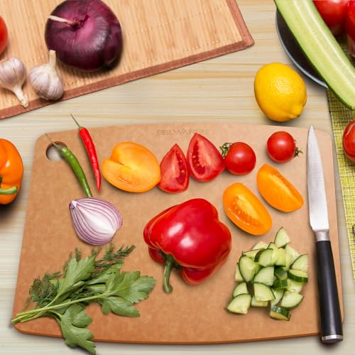 Dishwasher Safe Cutting Board (Natural / 18"L x 12"W)