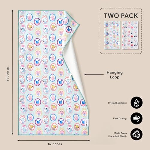 Waffle Kitchen Towel Set of 2 (Puppy Joy)