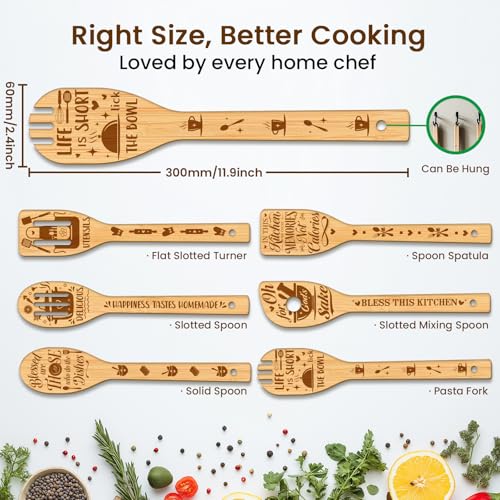 6PCS Kitchenware Wooden Kitchen Cooking Utensil Set (Kitchenware)