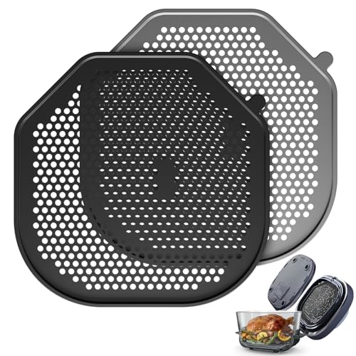 2 PCS Silicone Splatter Shields for Ninja Crispi Pro AS101CY &BlackGrey (Black&grey)