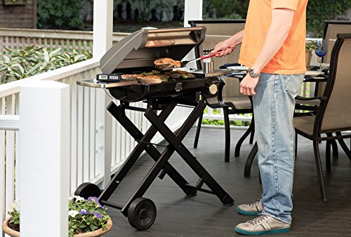 3‑Piece Stainless Steel BBQ Grilling Tool Set with Grill Glove (Red)