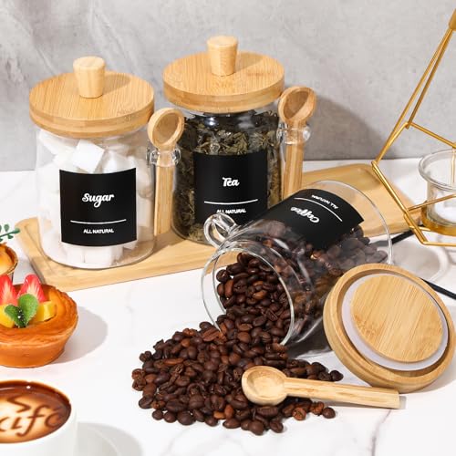 3 Pcs Glass Coffee Container Set (20 oz)