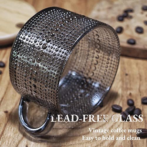 Vintage Glass Coffee Mugs (Gray-2)
