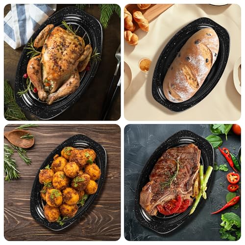 13” Roasting Pan with Lid and Rack (13 Inch)
