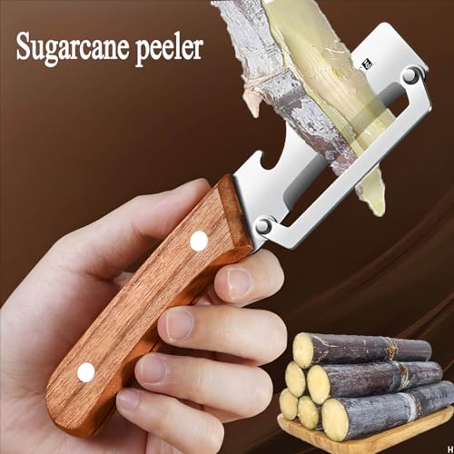 Vegetable Peeler Wooden Handle Sharp Stainless Steel Blade for Fruit (Standard / Silver/Burlywood)
