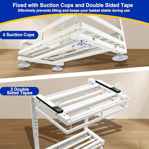 2 Tier Metal L (White / 2 Pack)