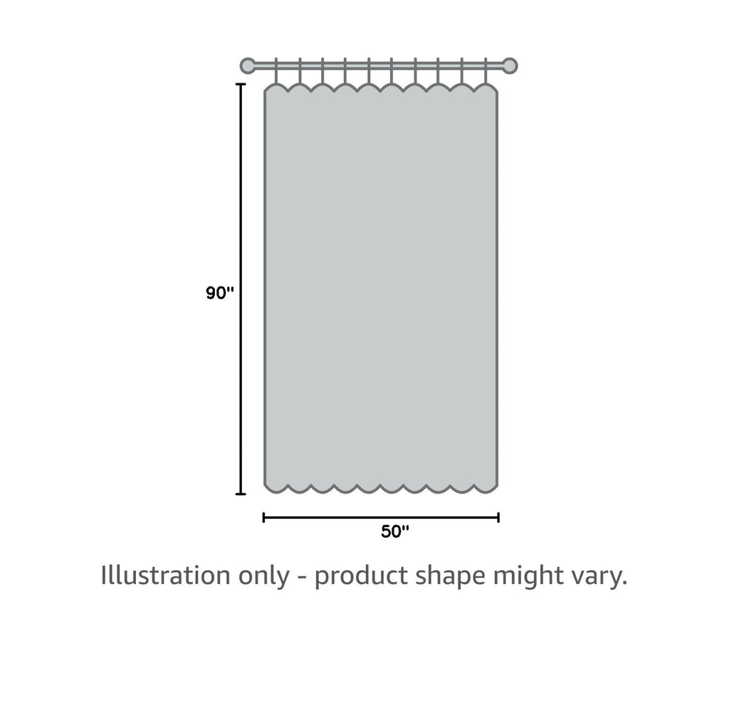Living Room Curtains 2 Panels Boho Semi Sheers Long Drapes Light Filtering for Bedroom Windows (50"W x 90"L (Pack of 2) / Dark Grey)