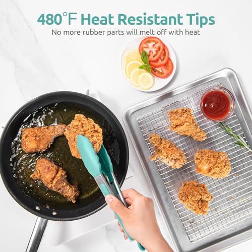 Kitchen Tong for Cooking (Aqua Sky / 9 inch)