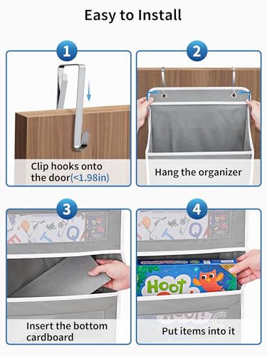 Over the Door Organizer for Pantry (Grey / 2 Pack (Standard))