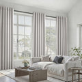100% Blackout Curtains 96 Inches Long for Bedroom Heavy Thermal Modern Grey Curtains for Living Room Track System Window Treatments Room Darkening Drapes 8 Ft (Grey Beige / 40"W x 96"L (Pack of 2))