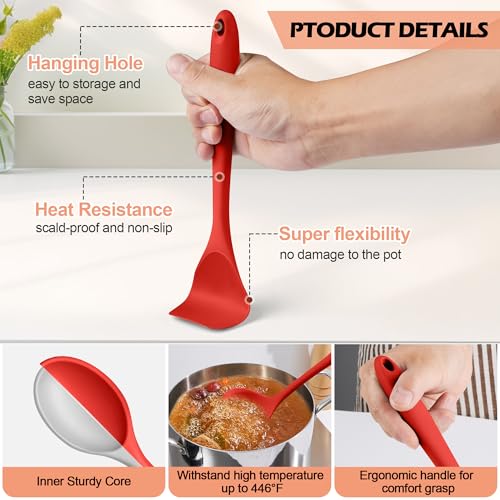 Kitchen Cooking Utensils Set (Red)