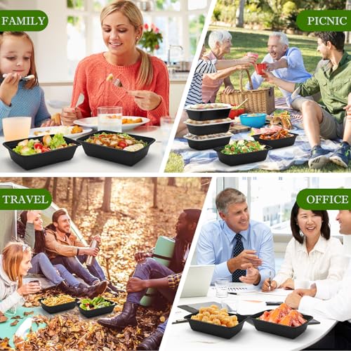 Meal Prep Containers 50 Pack 38oz Reusable