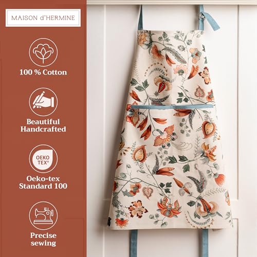Aprons for women with Pocket 100% Cotton Pack of 1 (118 - Dalida)